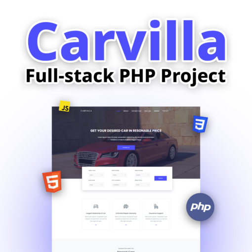 Carvilla Full-Stack PHP Project